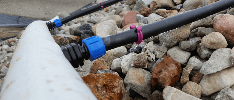 Drip Irrigation for Heap Leaching 